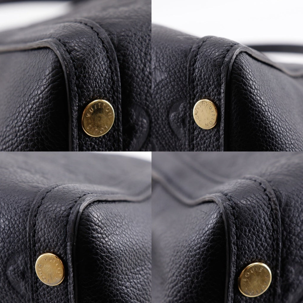 Louis Vuitton Black Noir Monogram Empreinte Handbag