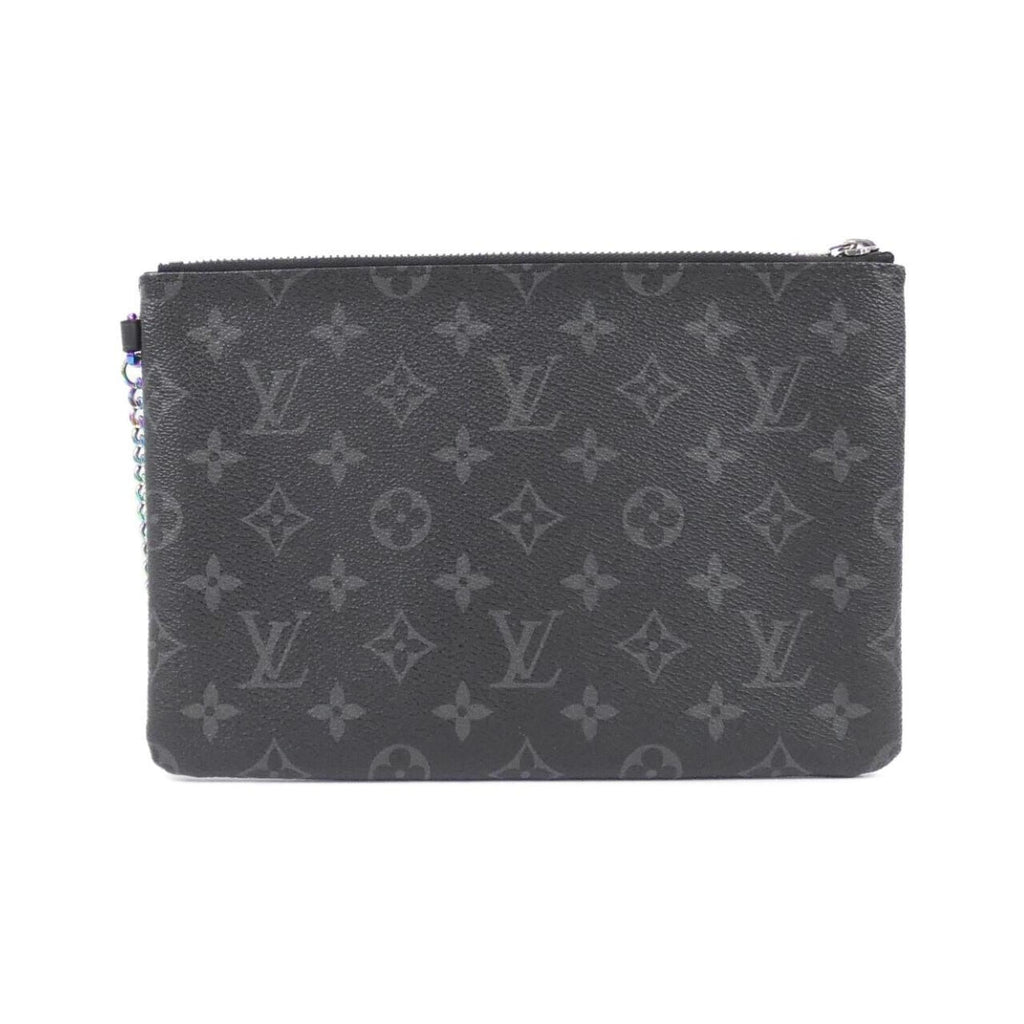 Louis Vuitton Black Coated Canvas Pouch