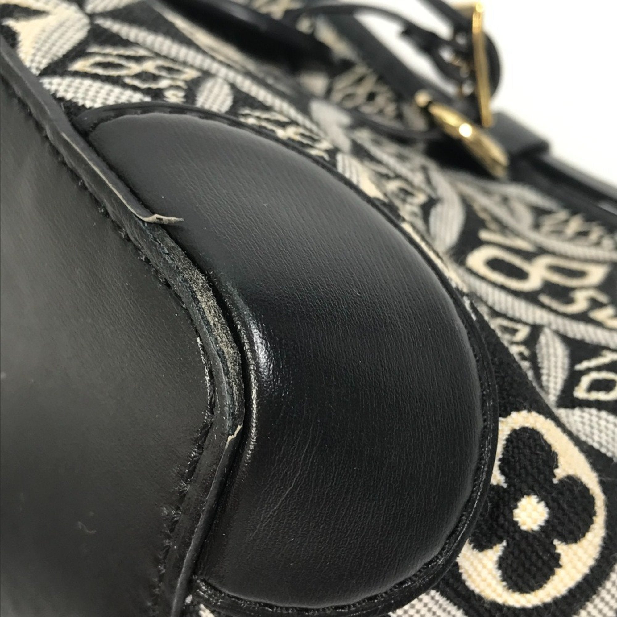 Louis Vuitton Black Noir Jacquard Pochette Shoulder Bag