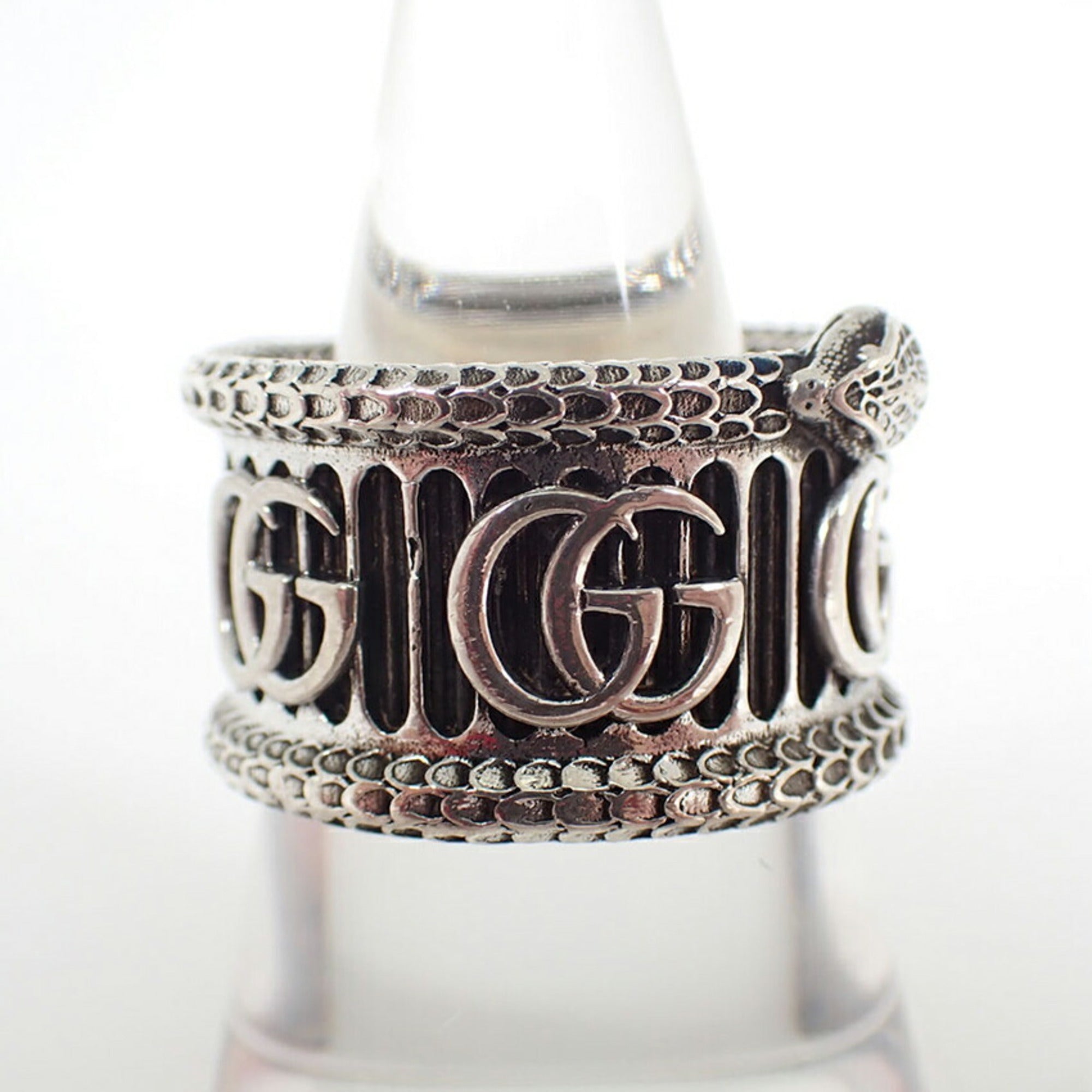 Gucci Sterling Silver 925 Band Ring (Pre-Owned)