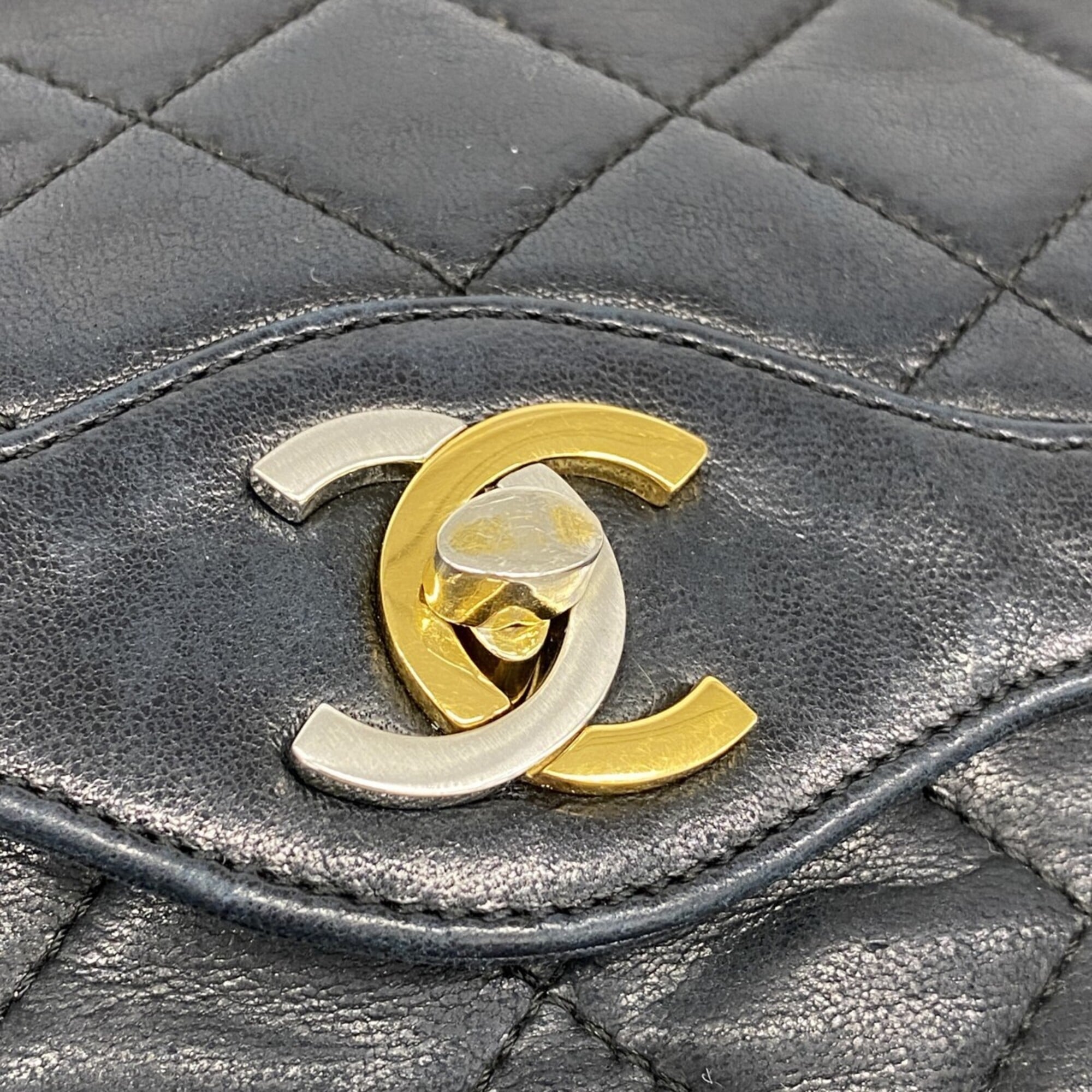 Chanel Black Leather Shoulder Bag