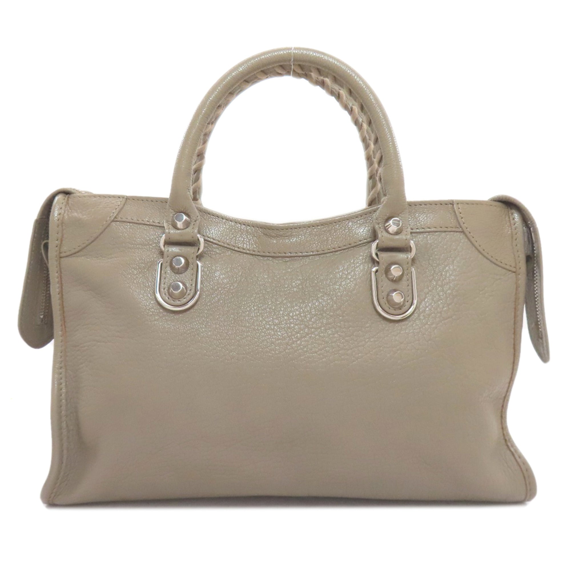 Balenciaga Gray Leather Hand
