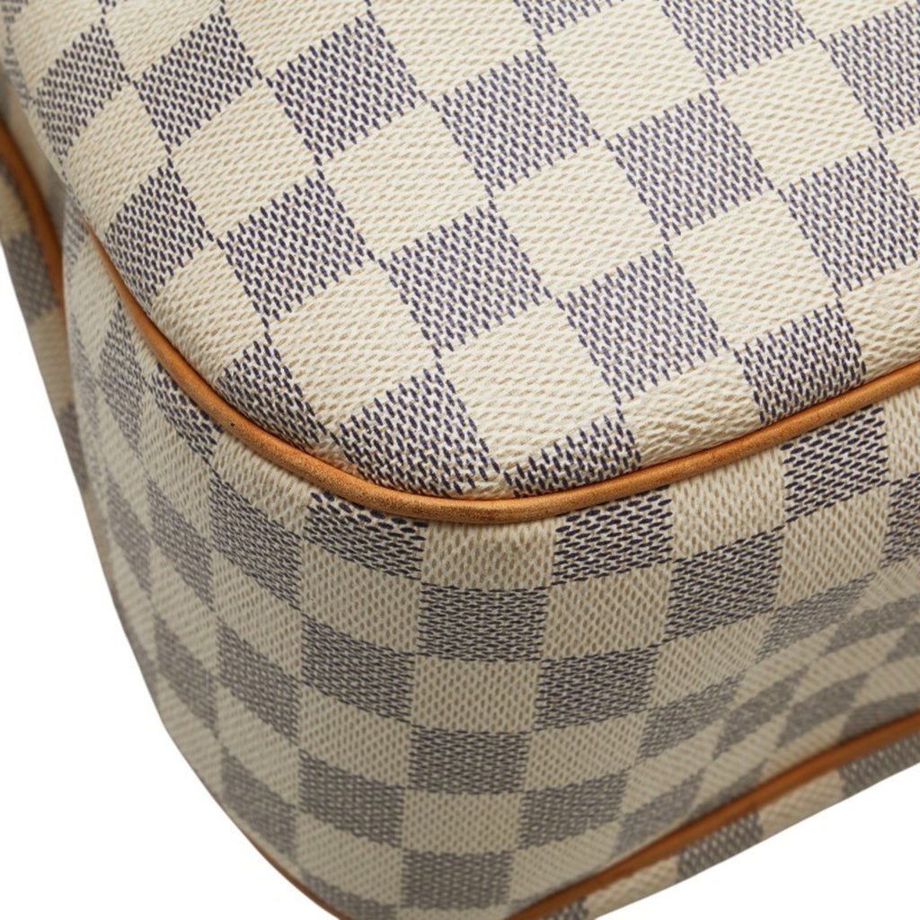 Louis Vuitton Damier Azur White Pvc Leather Shoulder Bag