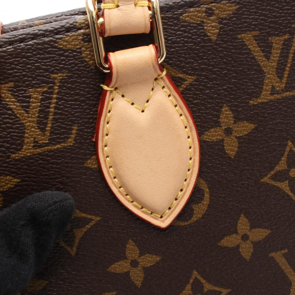 Louis Vuitton Brown Coated Canvas Leather Handbag
