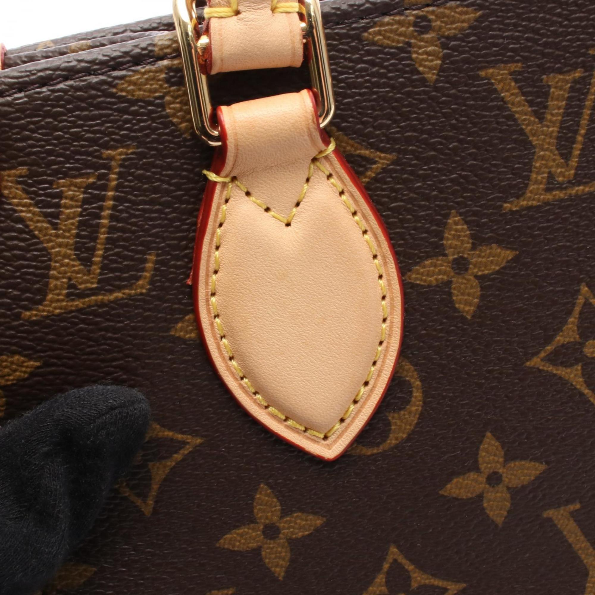 Louis Vuitton Brown Coated Canvas Leather Handbag