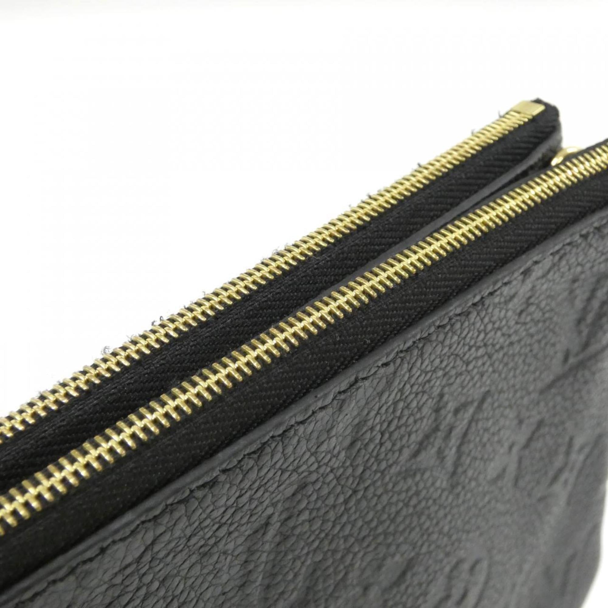 Louis Vuitton Black Leather Pochette Shoulder Bag