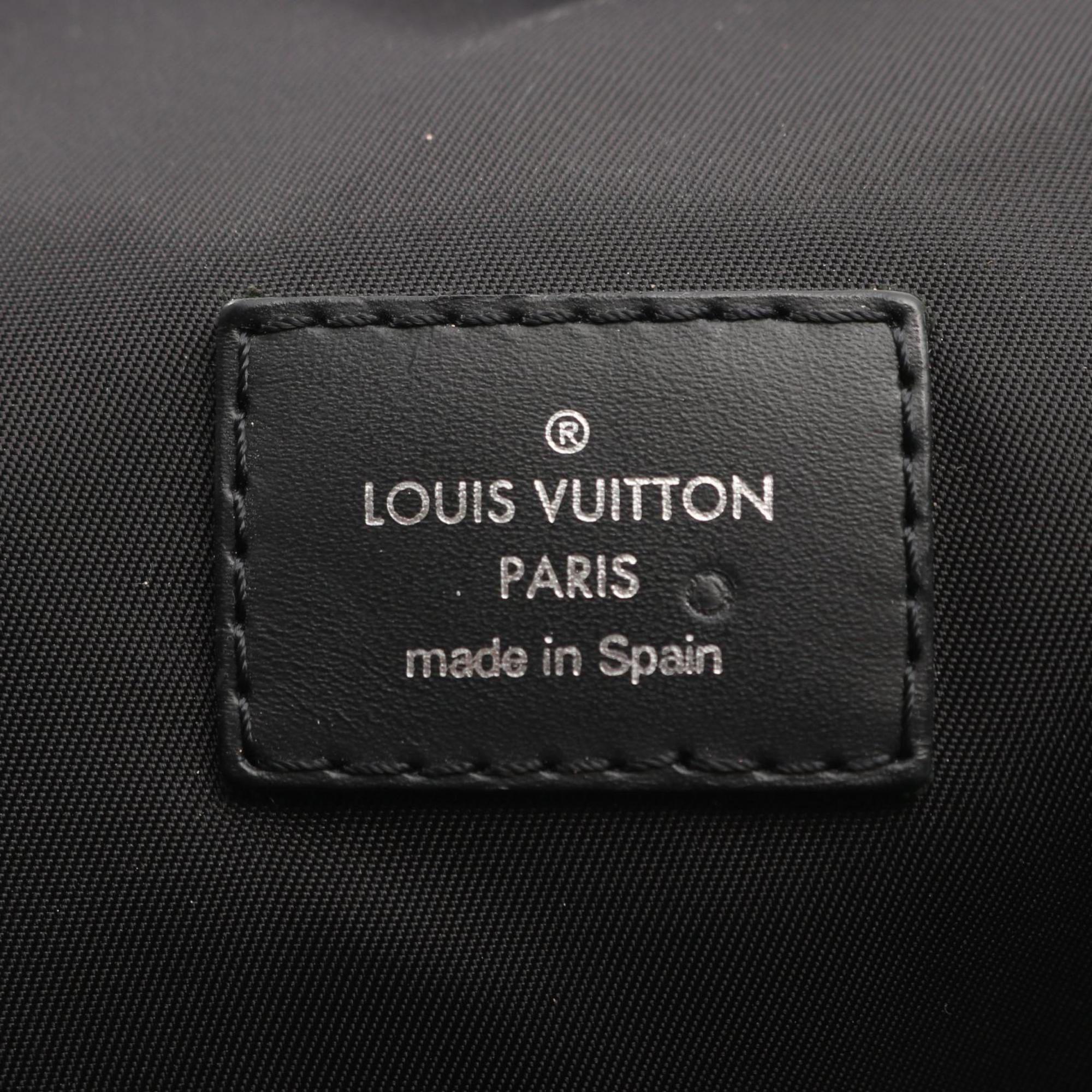 Louis Vuitton Black Coated Canvas Pvc Monogram Eclipse Leather Tote Bag
