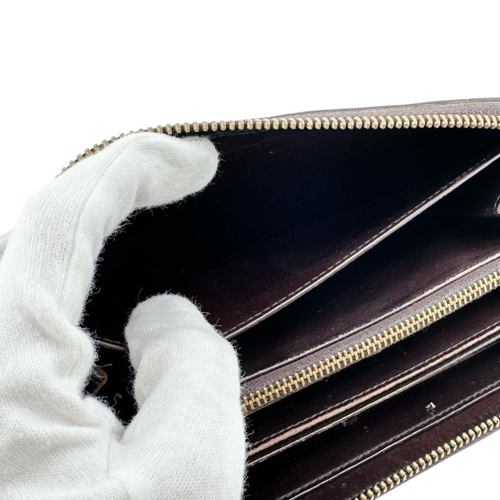 Louis Vuitton Magenta Monogram Vernis Long Wallet