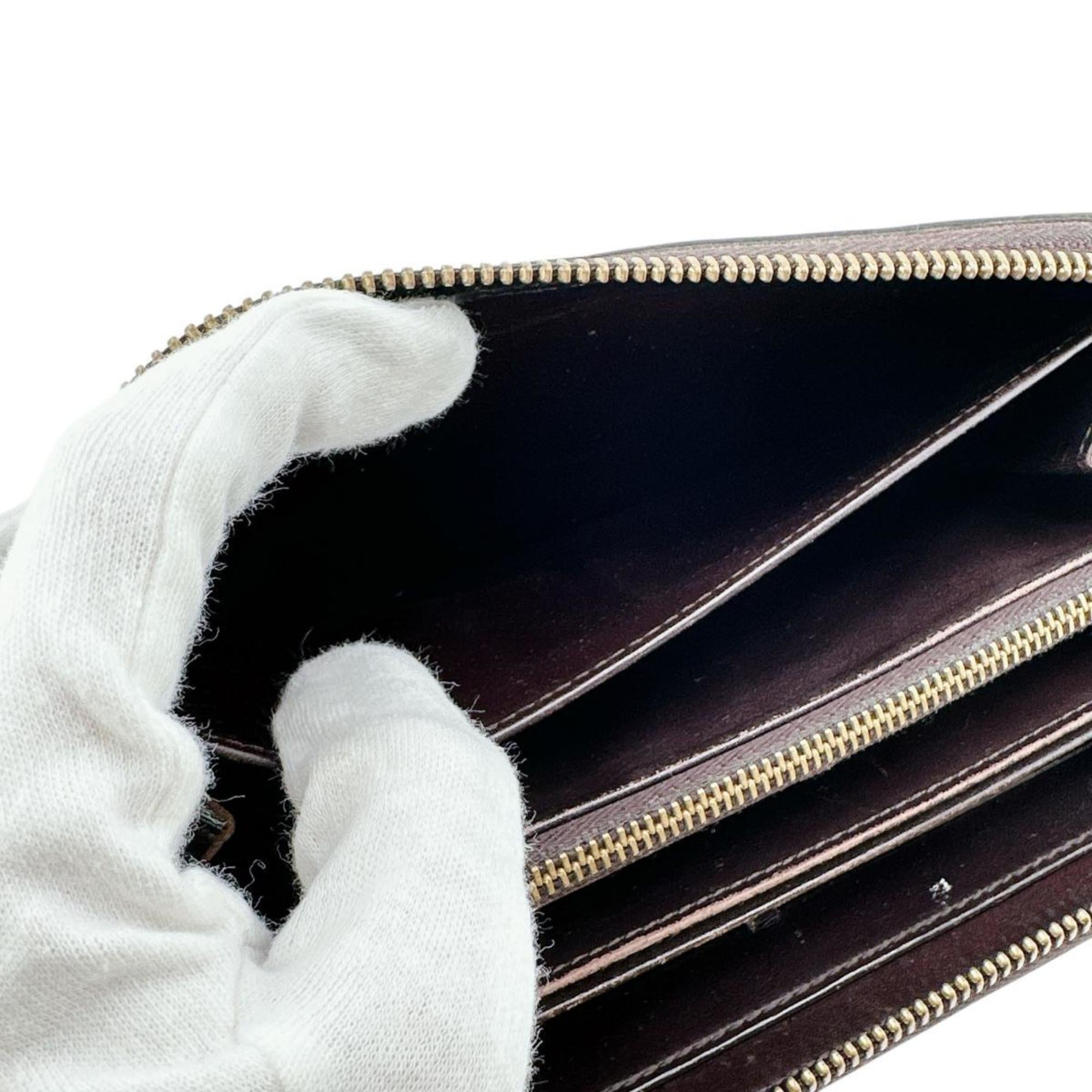 Louis Vuitton Magenta Monogram Vernis Long Wallet
