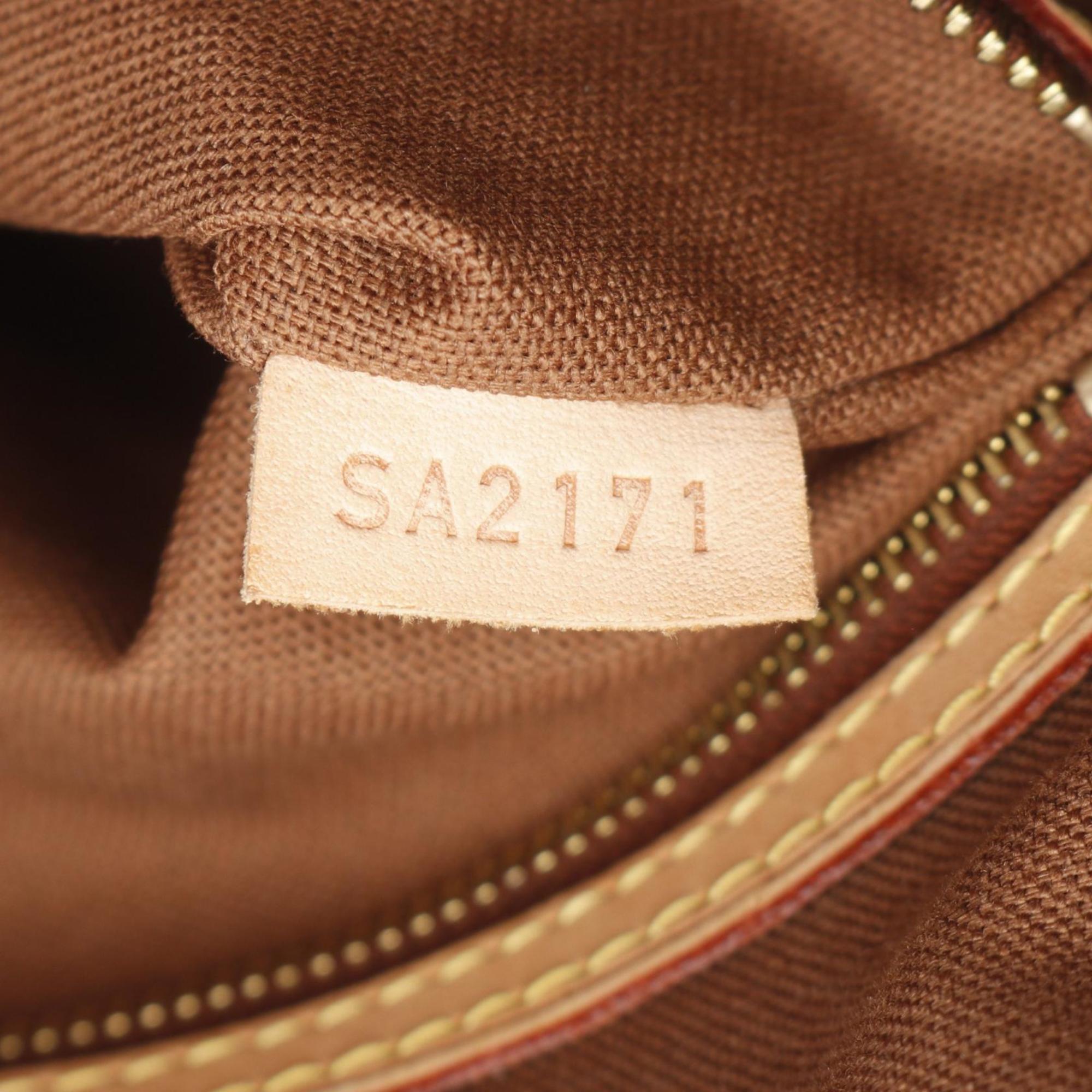 Louis Vuitton Brown Monogram Pvc Coated Canvas Leather Shoulder Bag