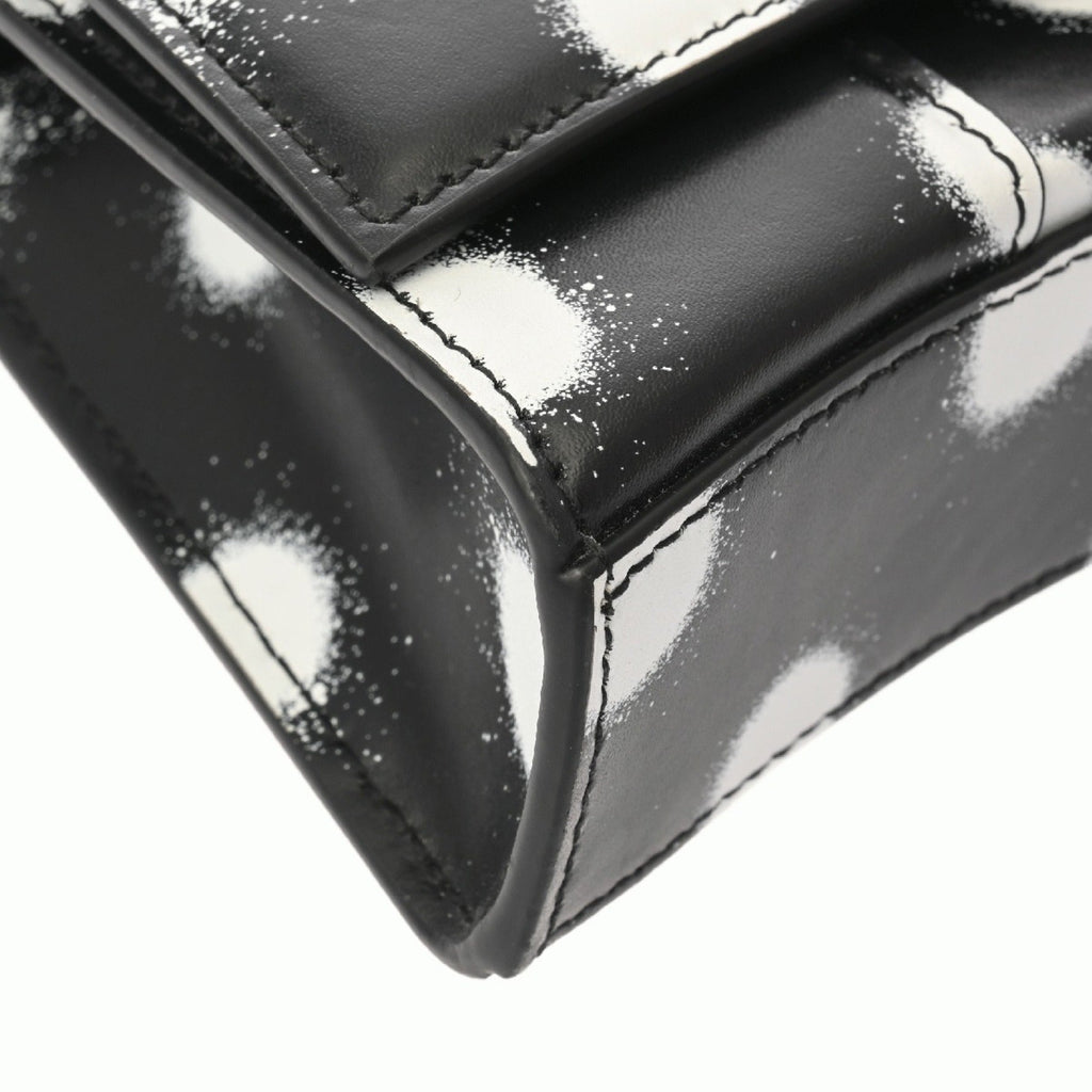 Balenciaga Black White Leather Shoulder