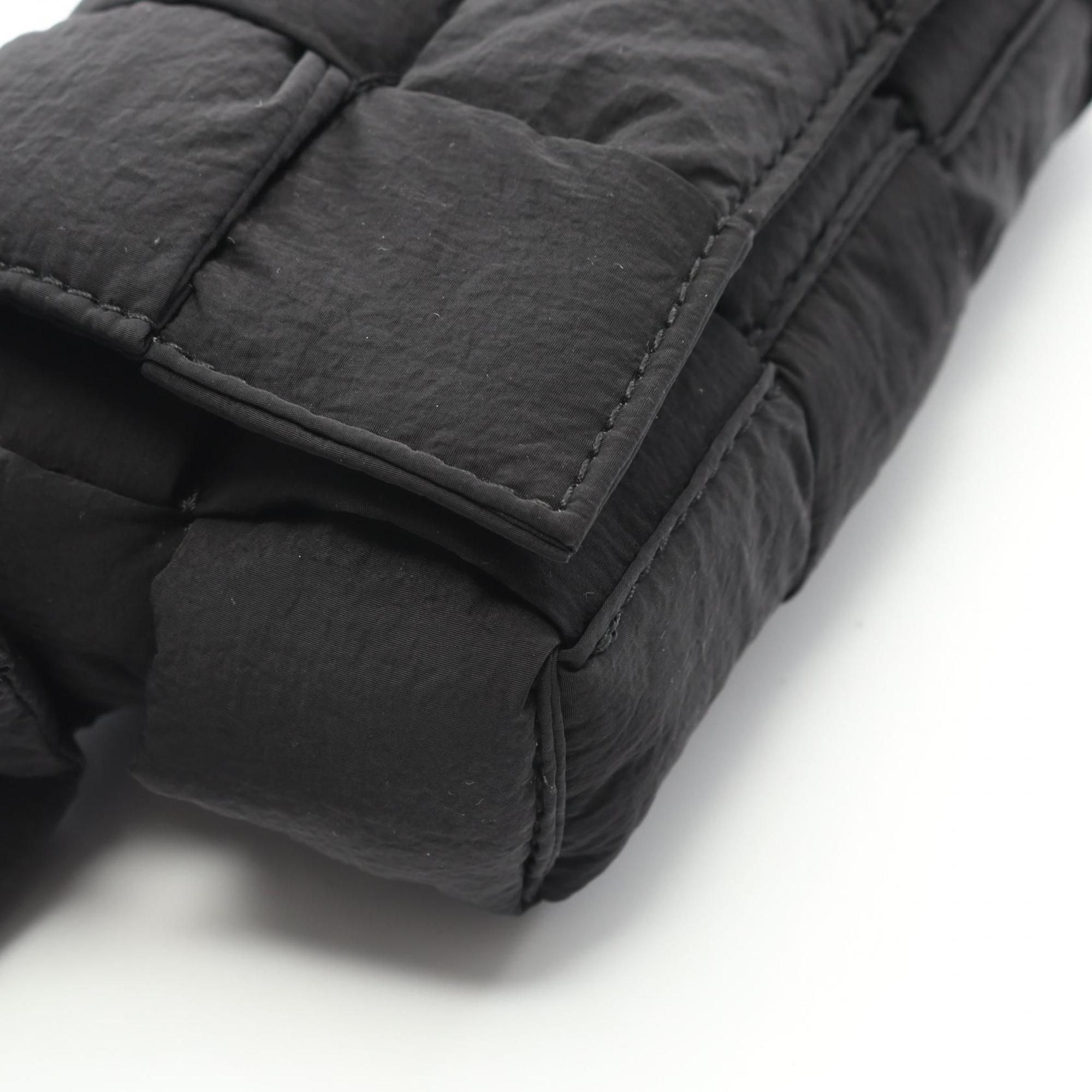 Bottega Veneta Black Nylon Fanny Pack