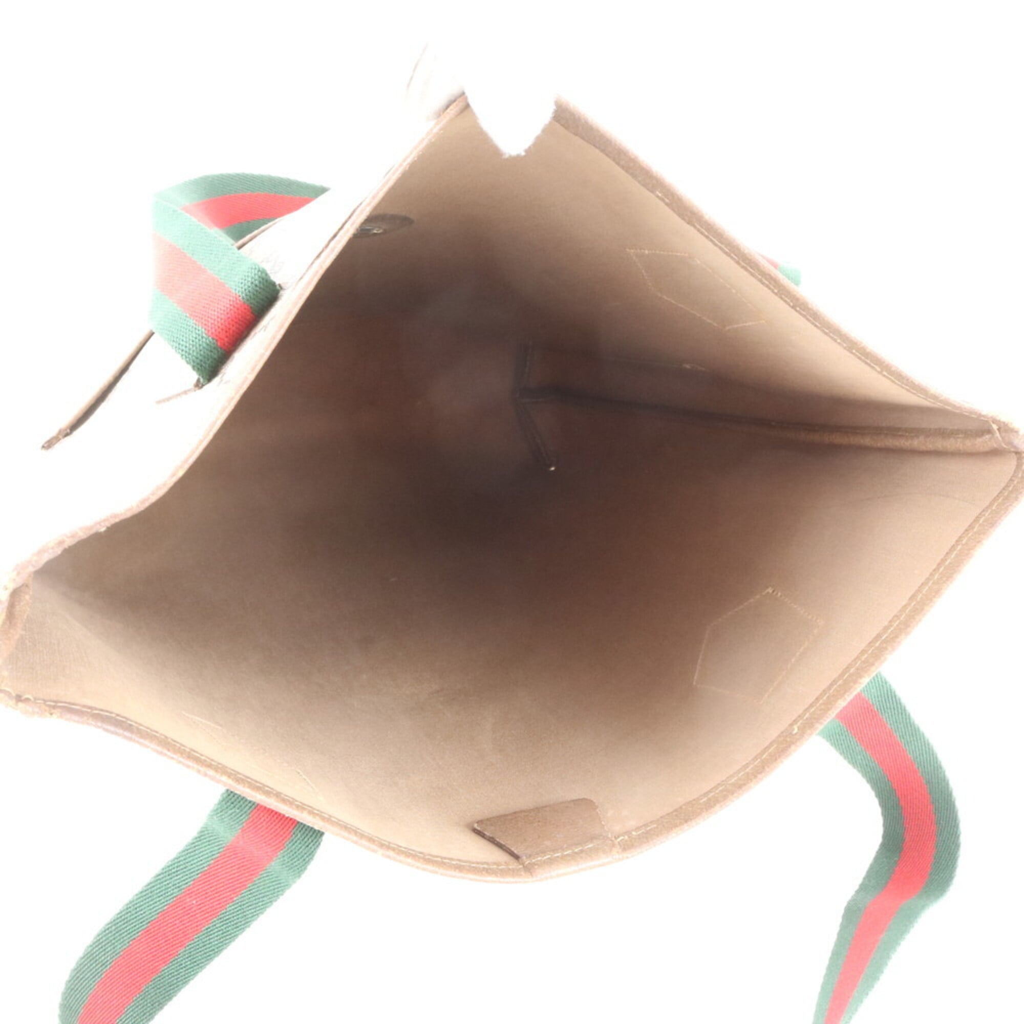 Gucci Sherry Line Beige Gg Plus Handbag (Pre-Owned)