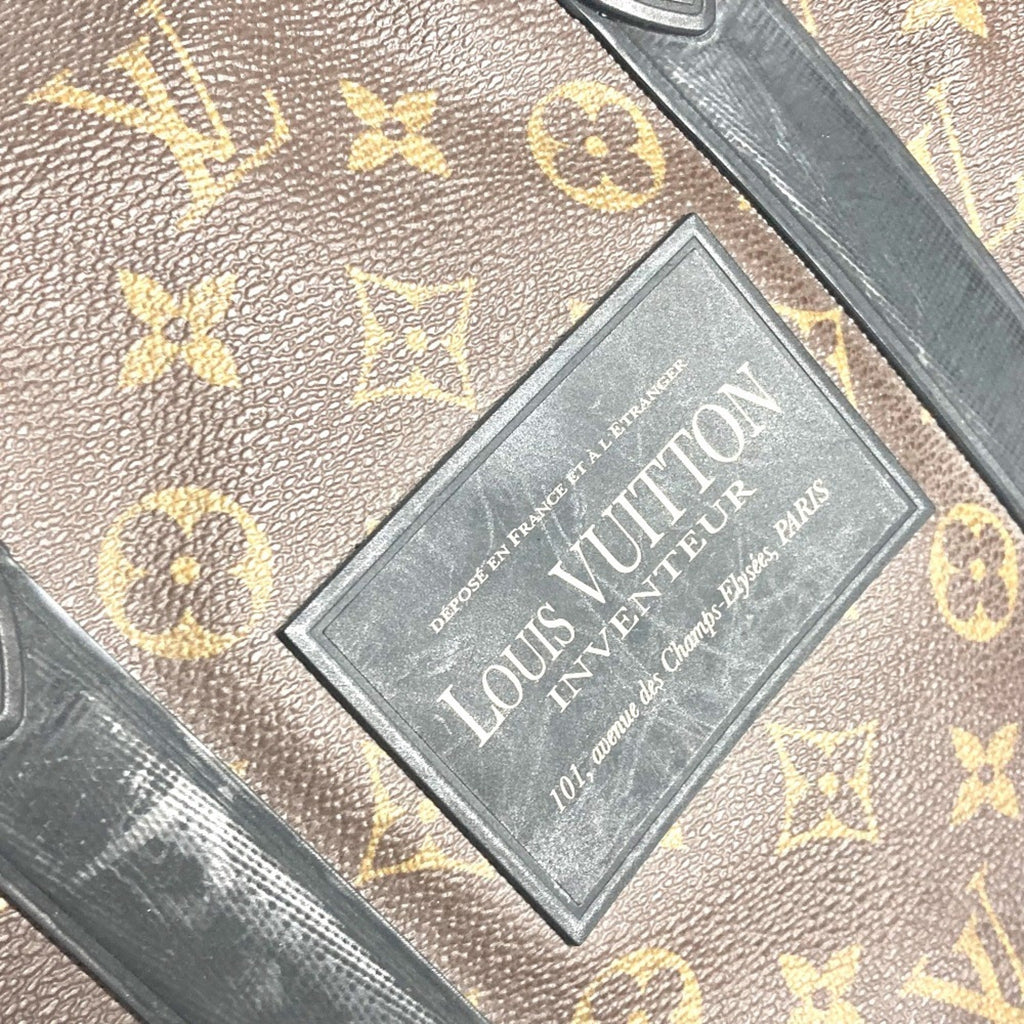 Louis Vuitton Black Brown Monogram Canvas Boston Bag