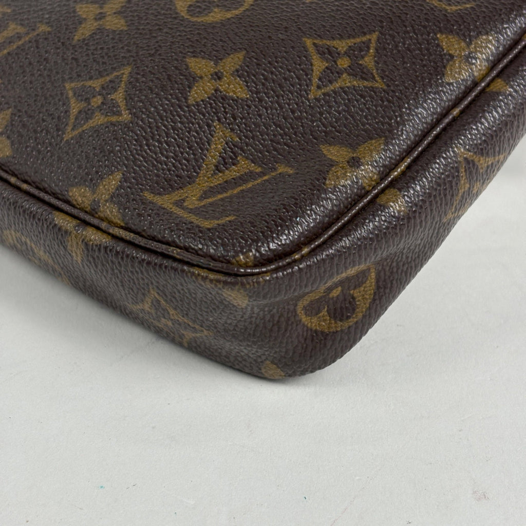 Louis Vuitton Brown Monogram Pochette Pouch