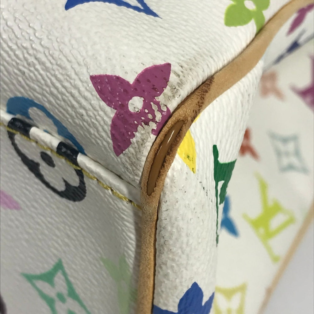Louis Vuitton Blanc White Monogram Multicolore Shoulder Bag Tote Bag