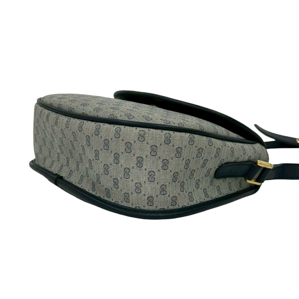 Gucci Navy Leather Pvc Pochette Shoulder Bag (Pre-Owned)