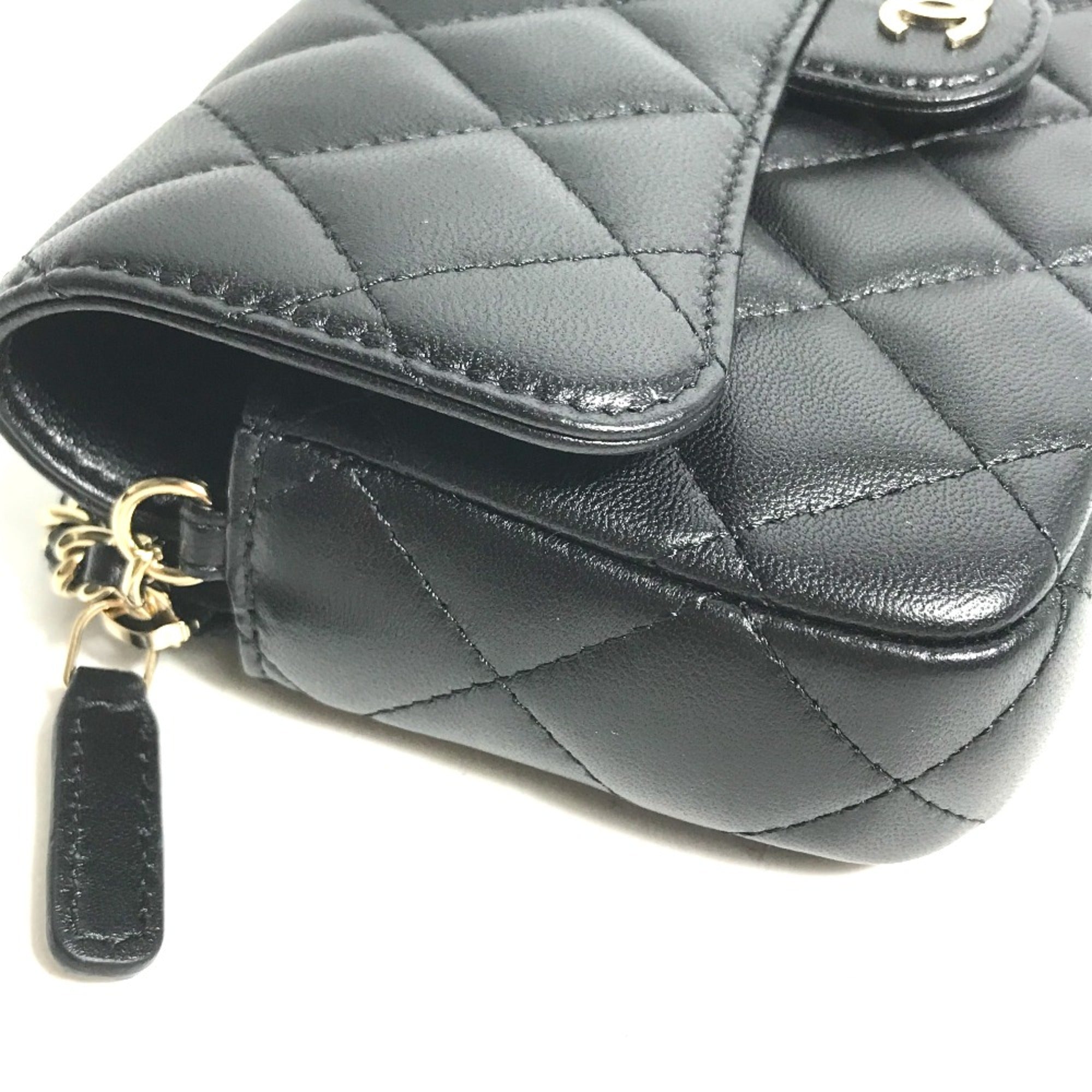 Chanel Black Leather Shoulder Bag