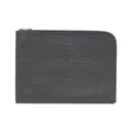 Louis Vuitton Black Leather Handbag Pochette