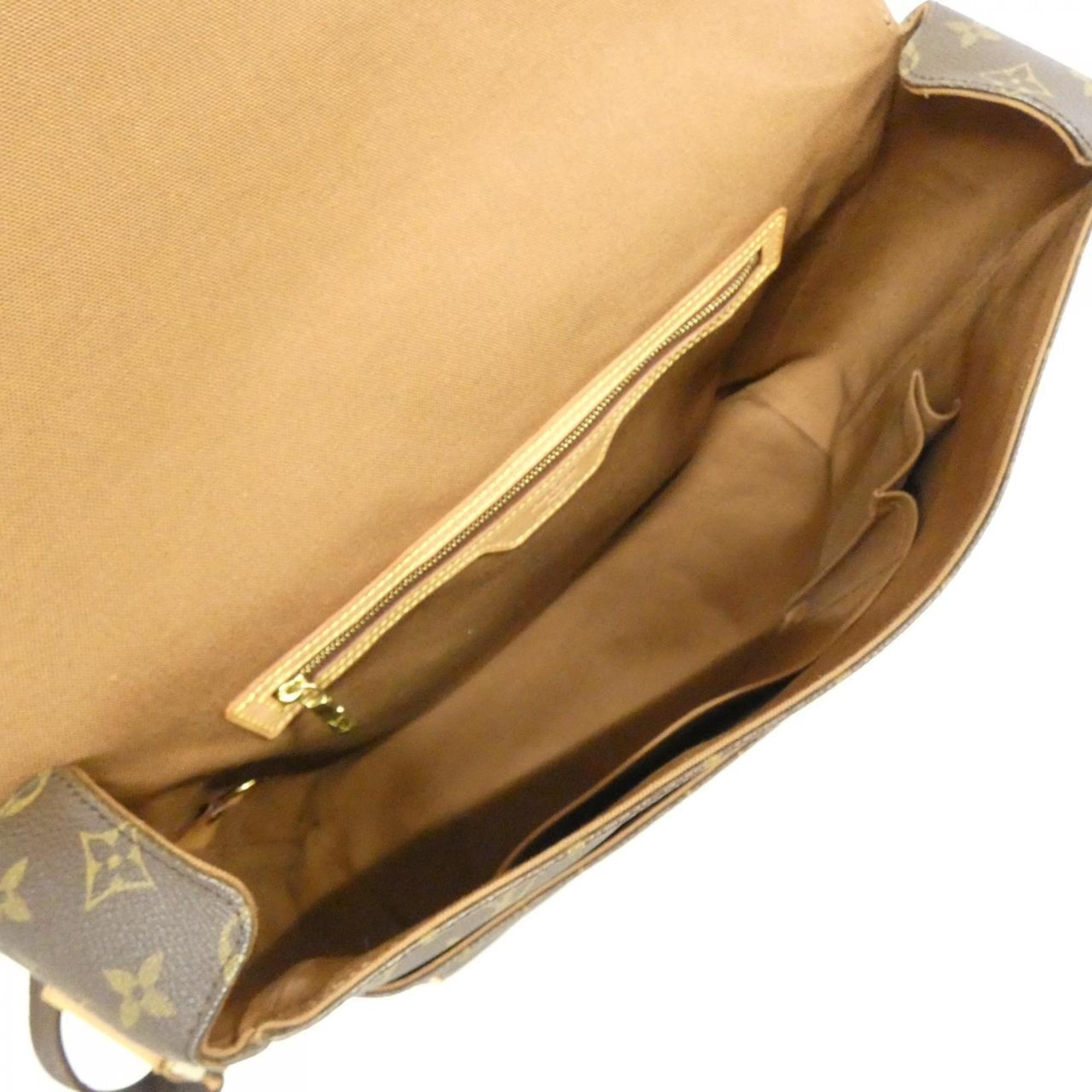 Louis Vuitton Marron Coated Canvas Shoulder Bag