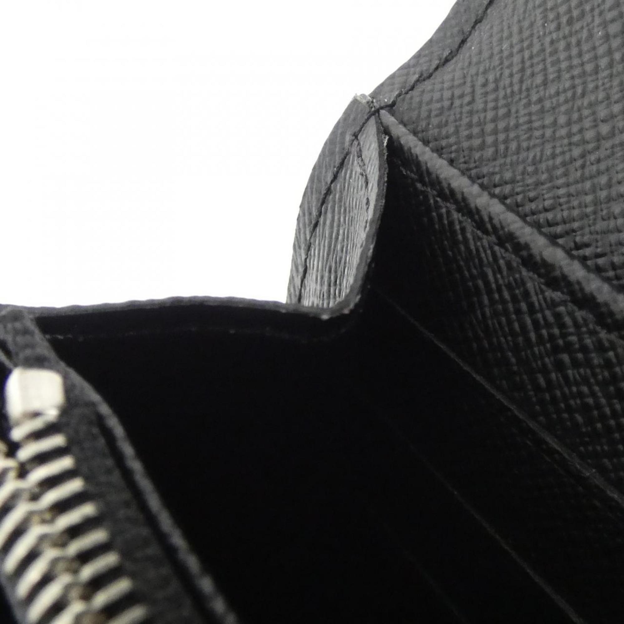 Louis Vuitton Black Leather Long Wallet