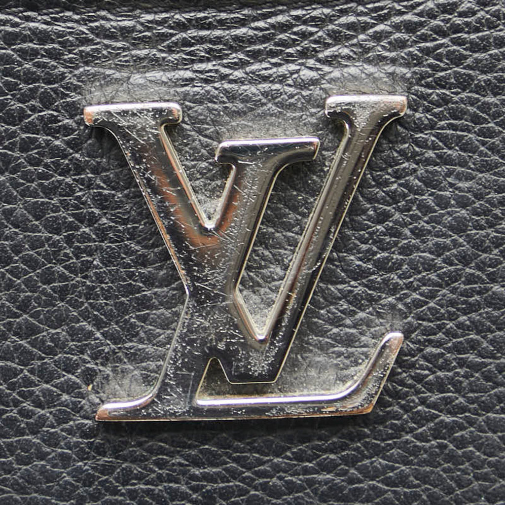 Louis Vuitton Black Noir Leather Coin Purse/Coin Case