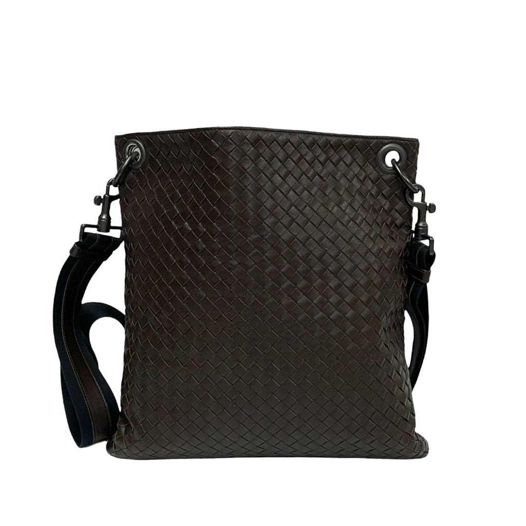 Bottega Veneta Brown Leather Pochette Shoulder Bag