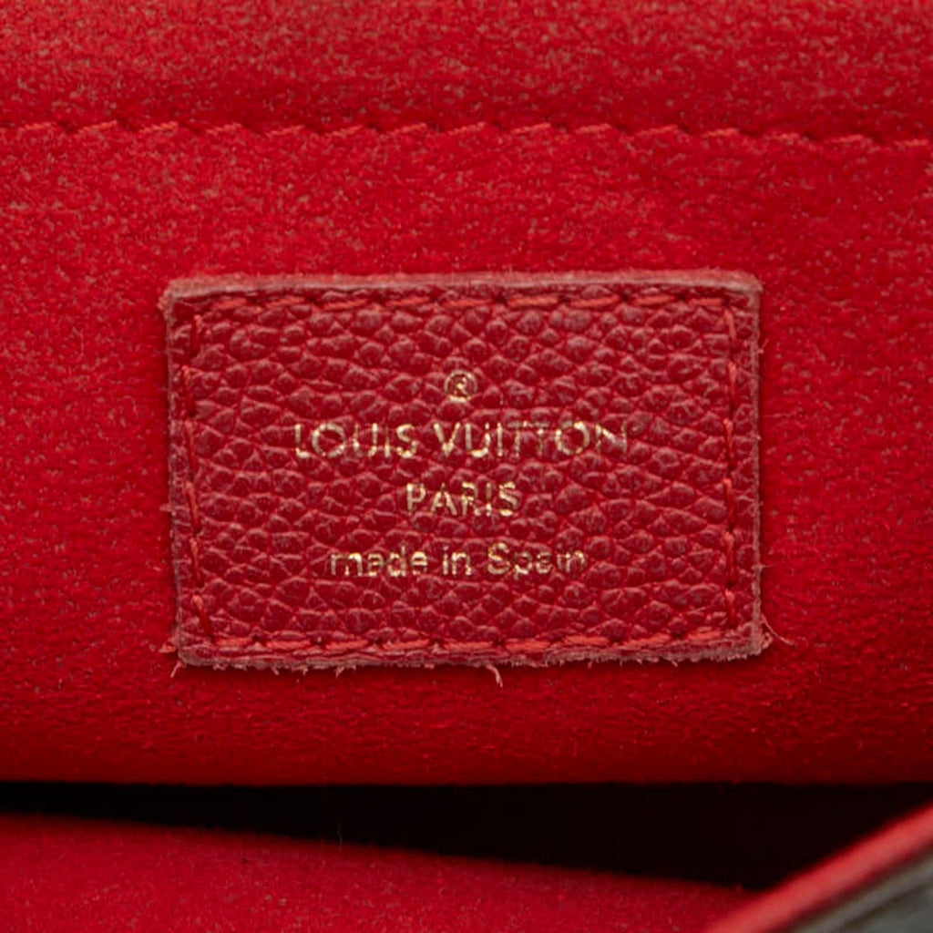Louis Vuitton Brown Cerise Red Color Pvc Leather Shoulder Bag