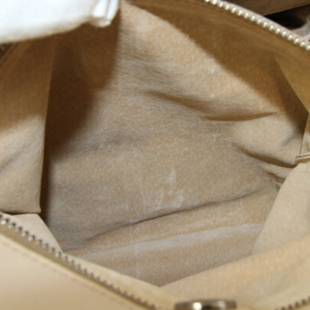Prada Light Beige Leather Handbag Shoulder Bag