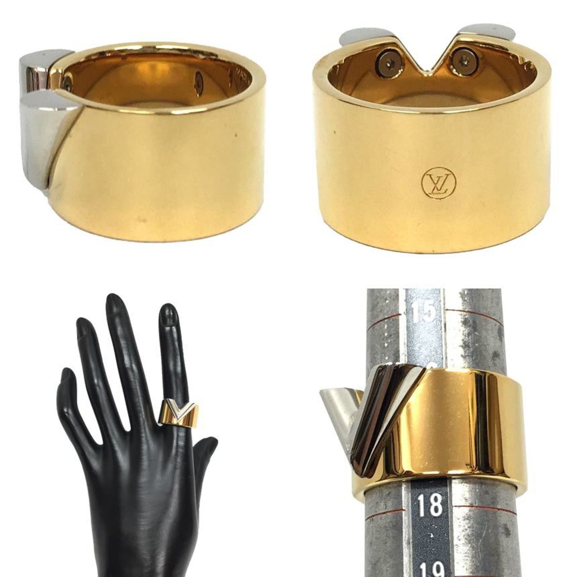 Louis Vuitton Gold Silver Brass