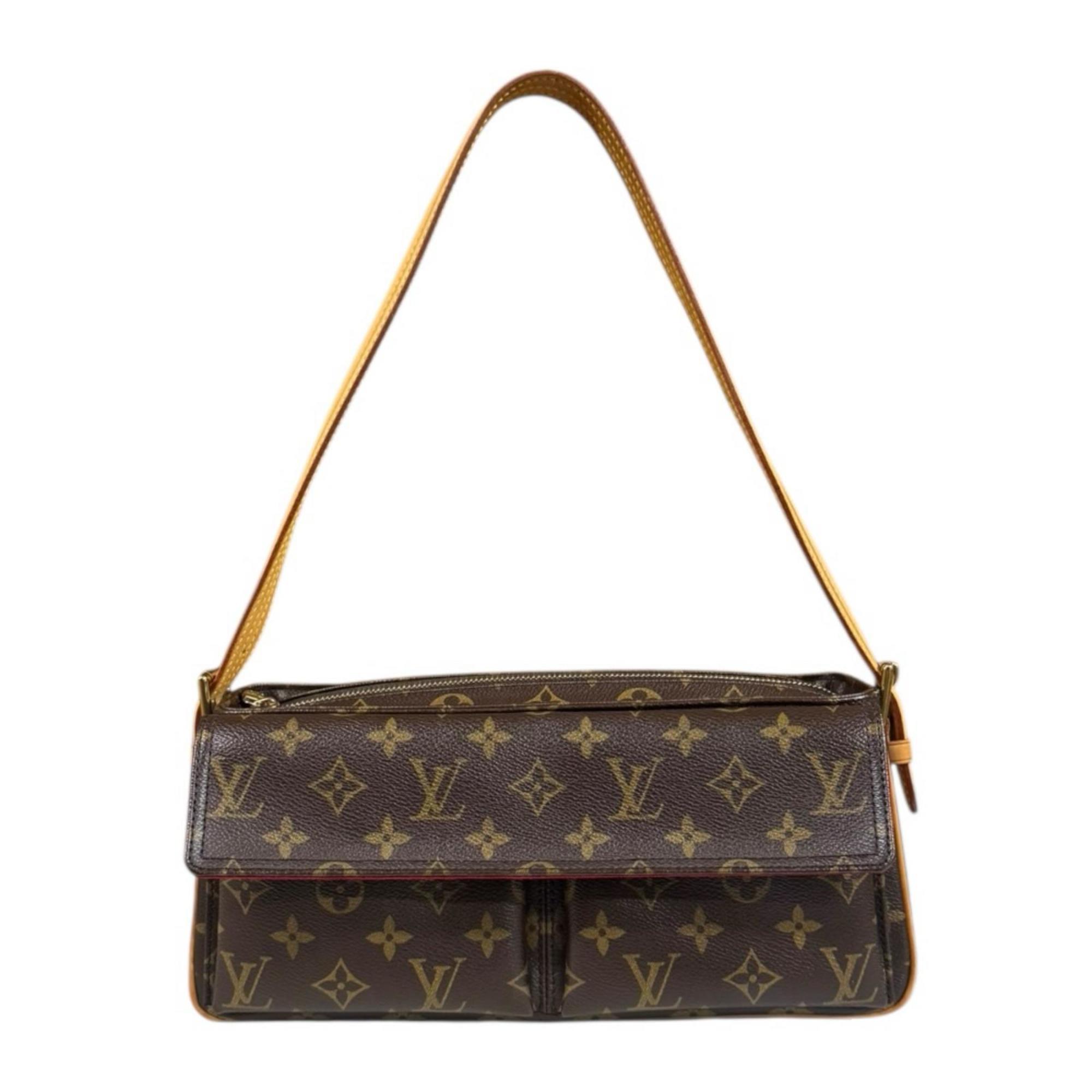 Louis Vuitton Brown Monogram Canvas Shoulder Bag