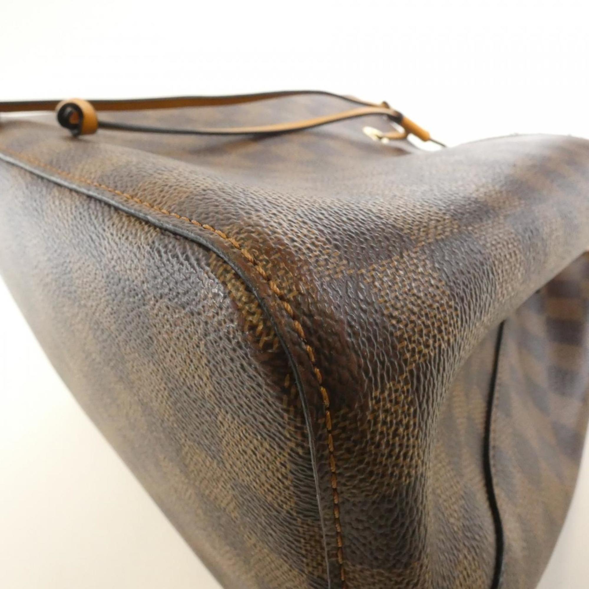 Louis Vuitton Brown Orange Coated Canvas Shoulder Bag