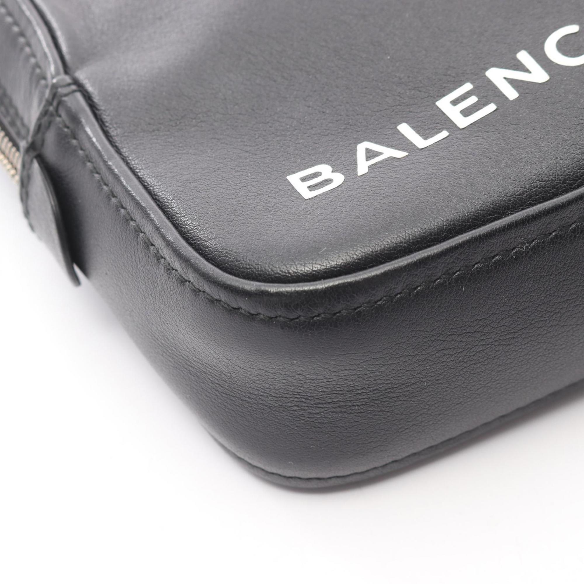 Balenciaga Black Leather Clutch