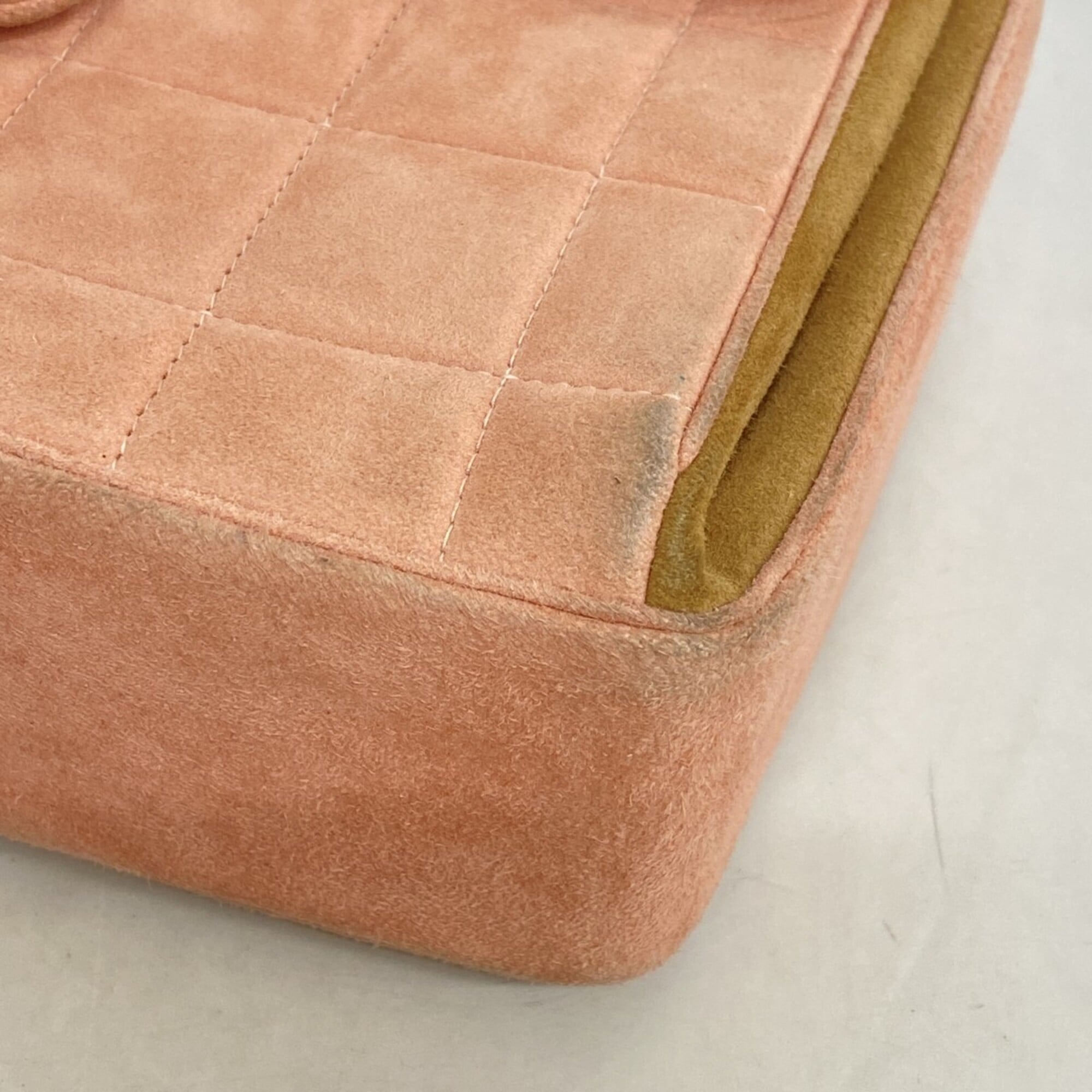 Chanel Pink Suede Handbag