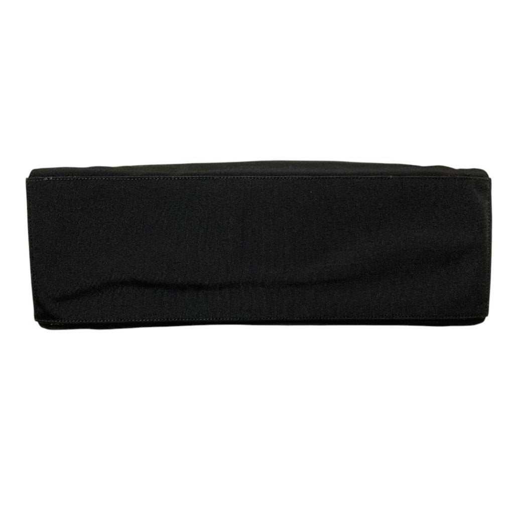 Gucci Bamboo Black Fabric Handbag (Pre-Owned)