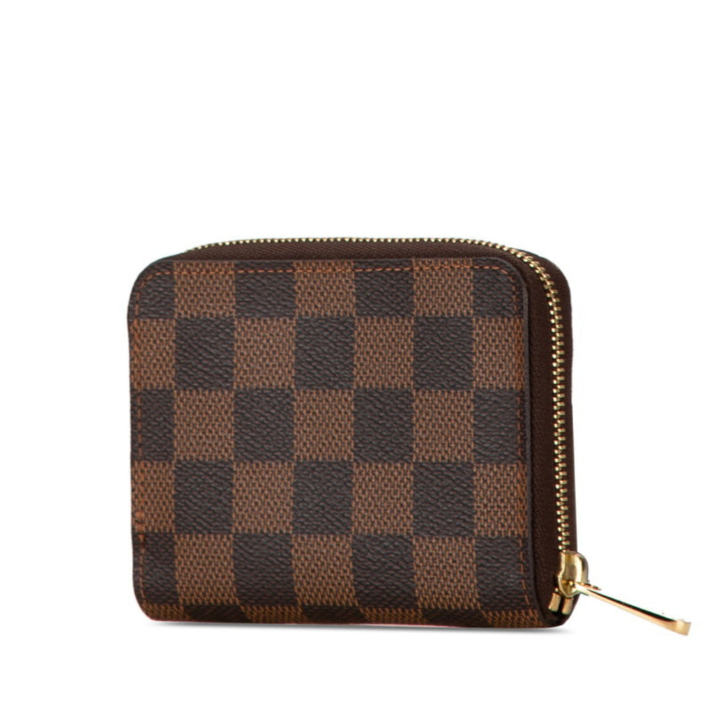 Louis Vuitton Brown Pvc Leather Coin Purse/Coin Case