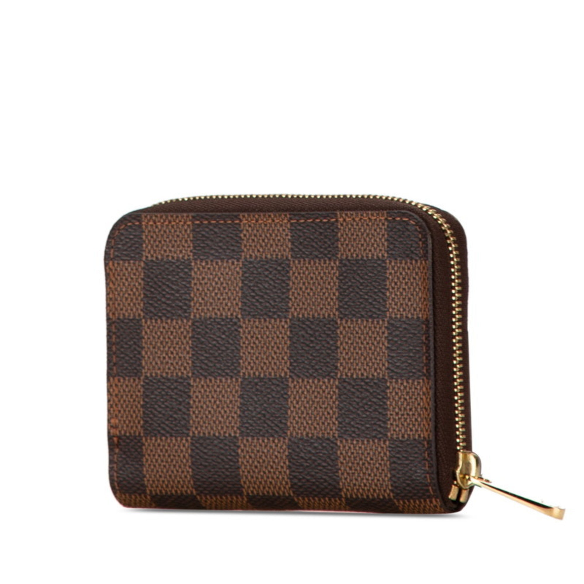 Louis Vuitton Brown Pvc Leather Coin Purse/Coin Case