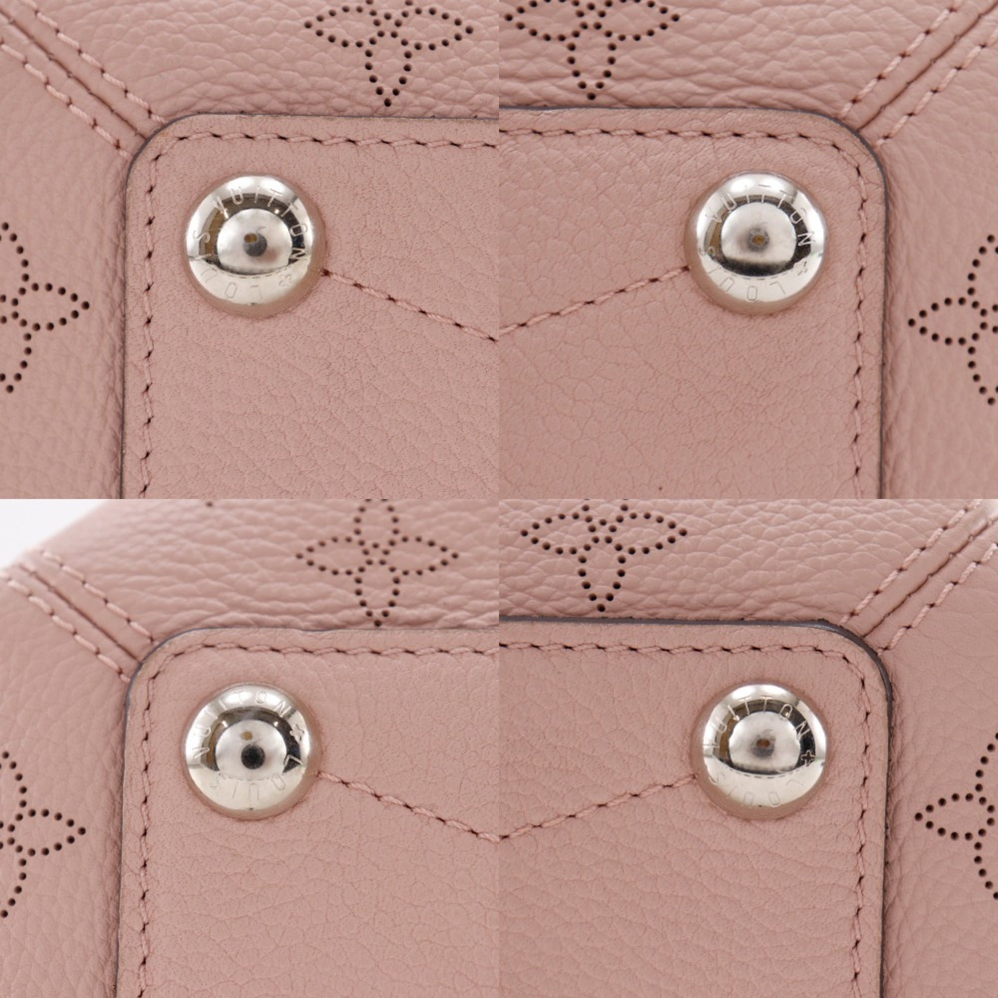 Louis Vuitton Magnolia Pink Mahina Leather Monogram Shoulder Bag