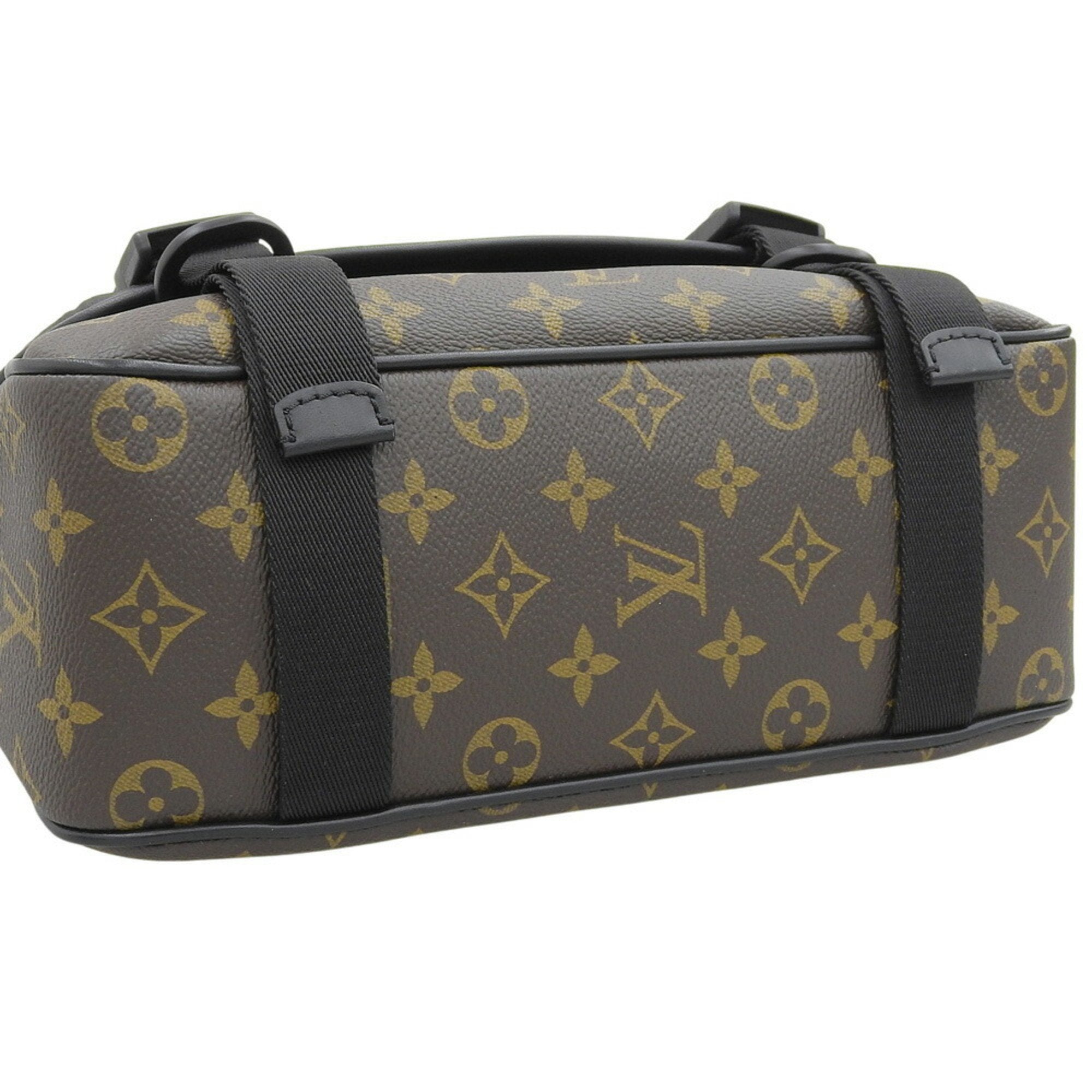 Louis Vuitton Monogram Macassar Black Monogram Macassar Pvc Leather Shoulder Bag