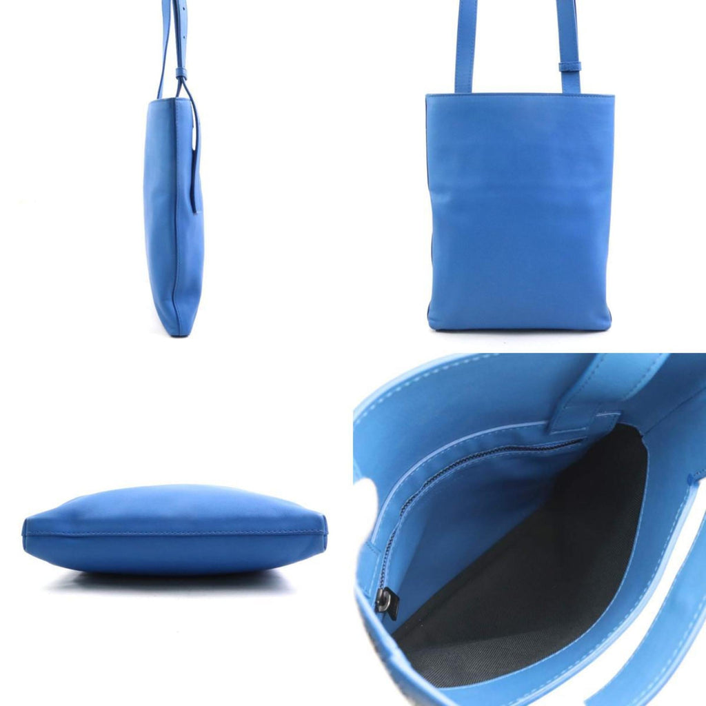 Bottega Veneta Blue Leather Shoulder Bag