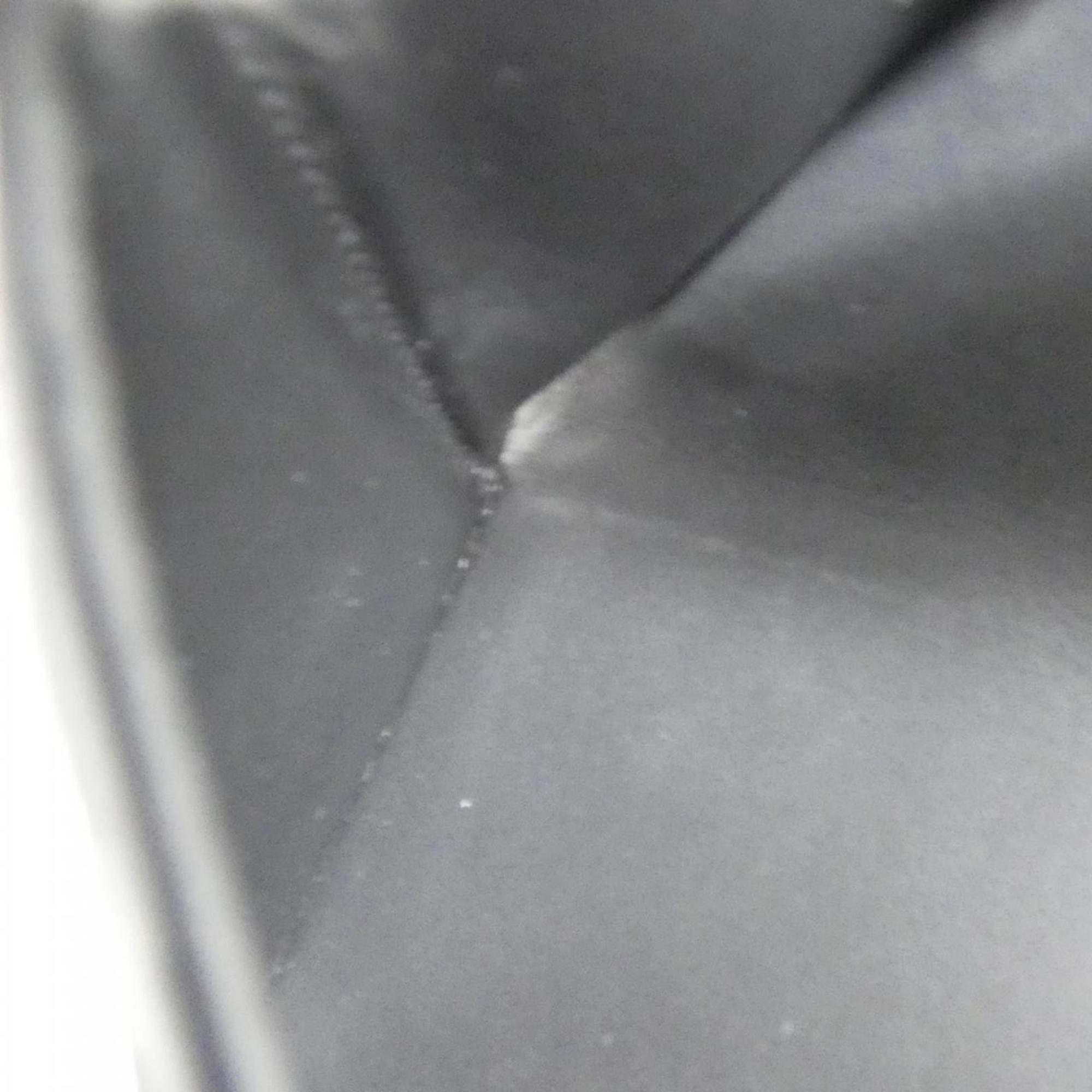 Louis Vuitton Black Leather Wallet (Tri-Fold)