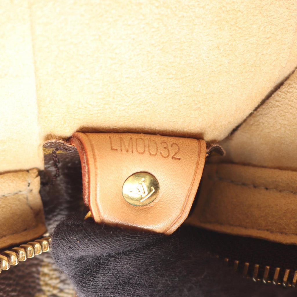 Louis Vuitton Brown Monogram Coated Canvas Leather Handbag Shoulder Bag