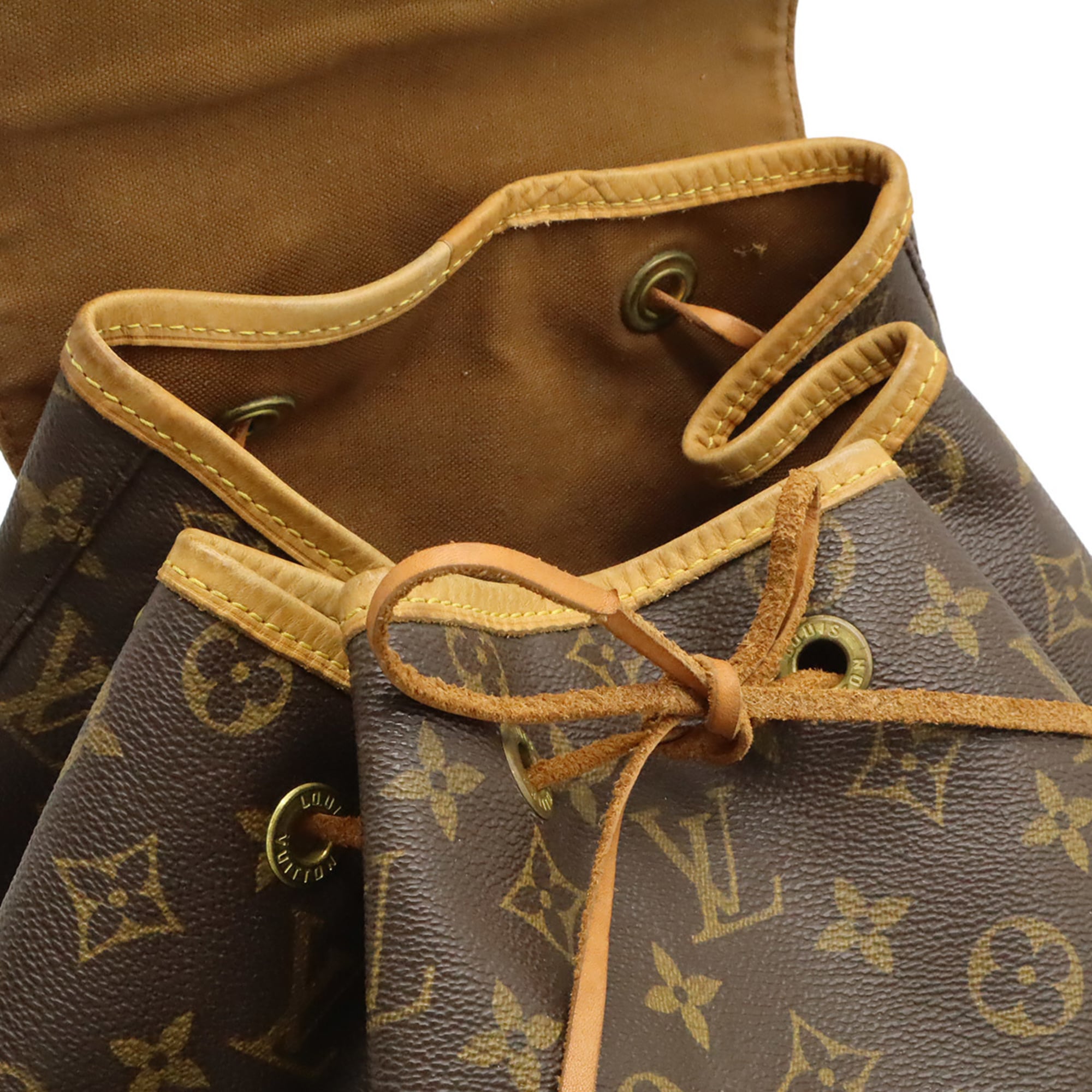 Louis Vuitton Brown Monogram Monogram Pvc Coated Canvas Backpack Shoulder Bag