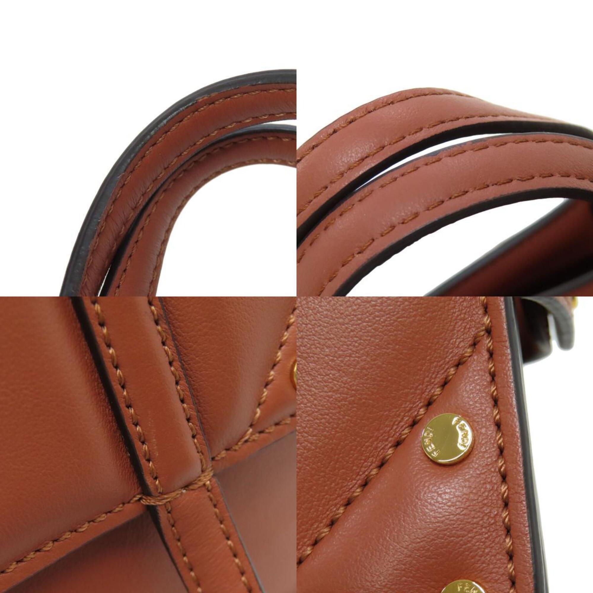 Fendi Brown Leather Shoulder Bag