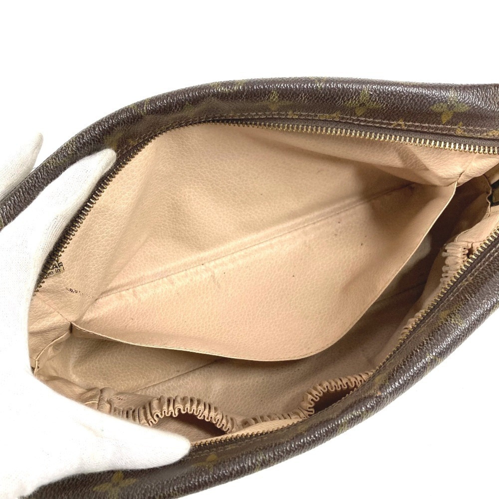 Louis Vuitton Brown Monogram Clutch Bag Pouch