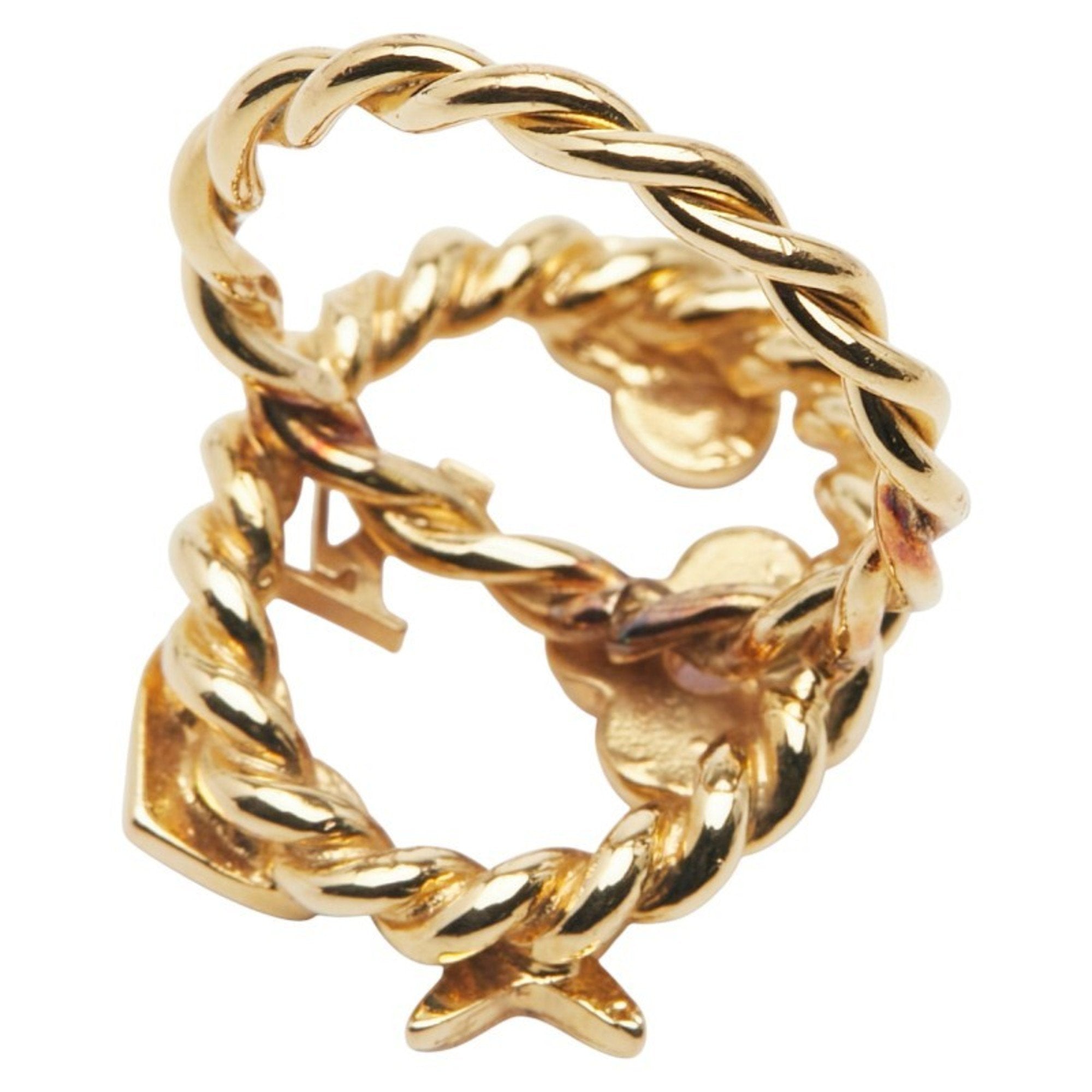Louis Vuitton Gold Multi-Color Band Ring