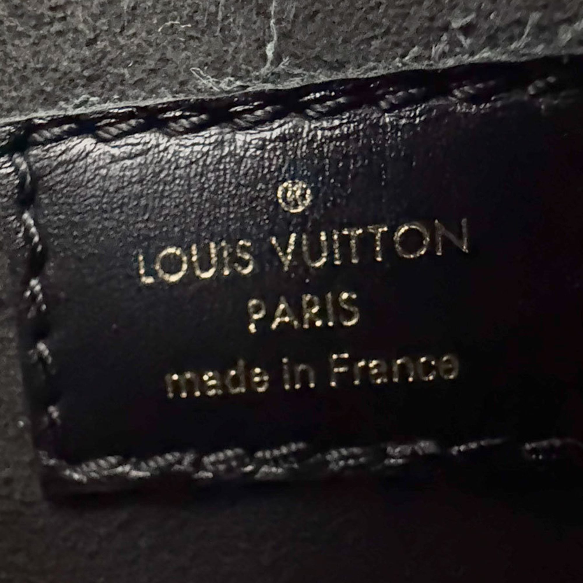 Louis Vuitton Black Canvas Leather Handbag Shoulder Bag