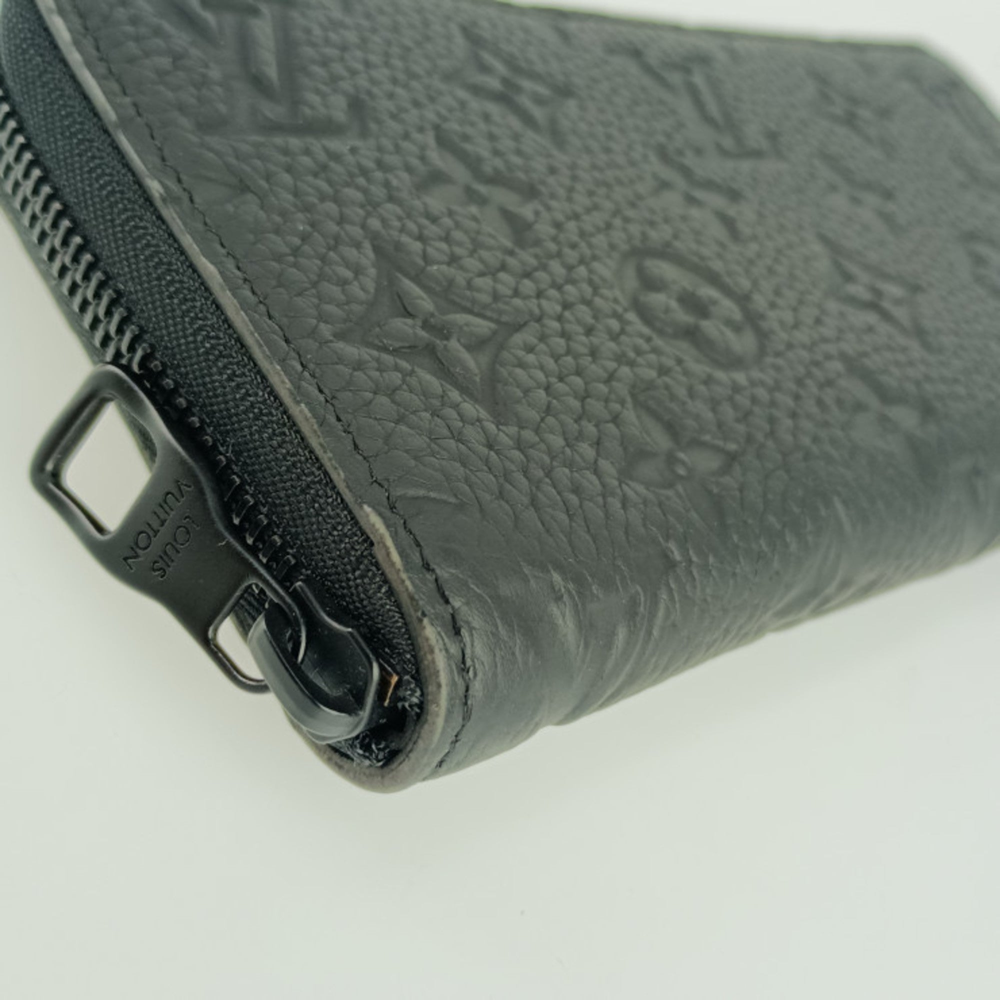 Louis Vuitton Black Leather Long Wallet