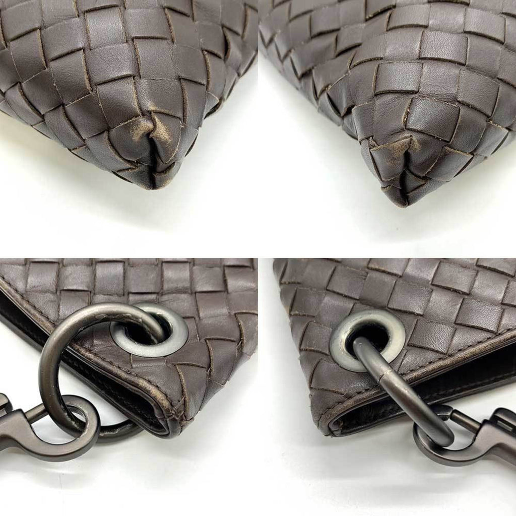 Bottega Veneta Brown Intrecciato Shoulder Bag