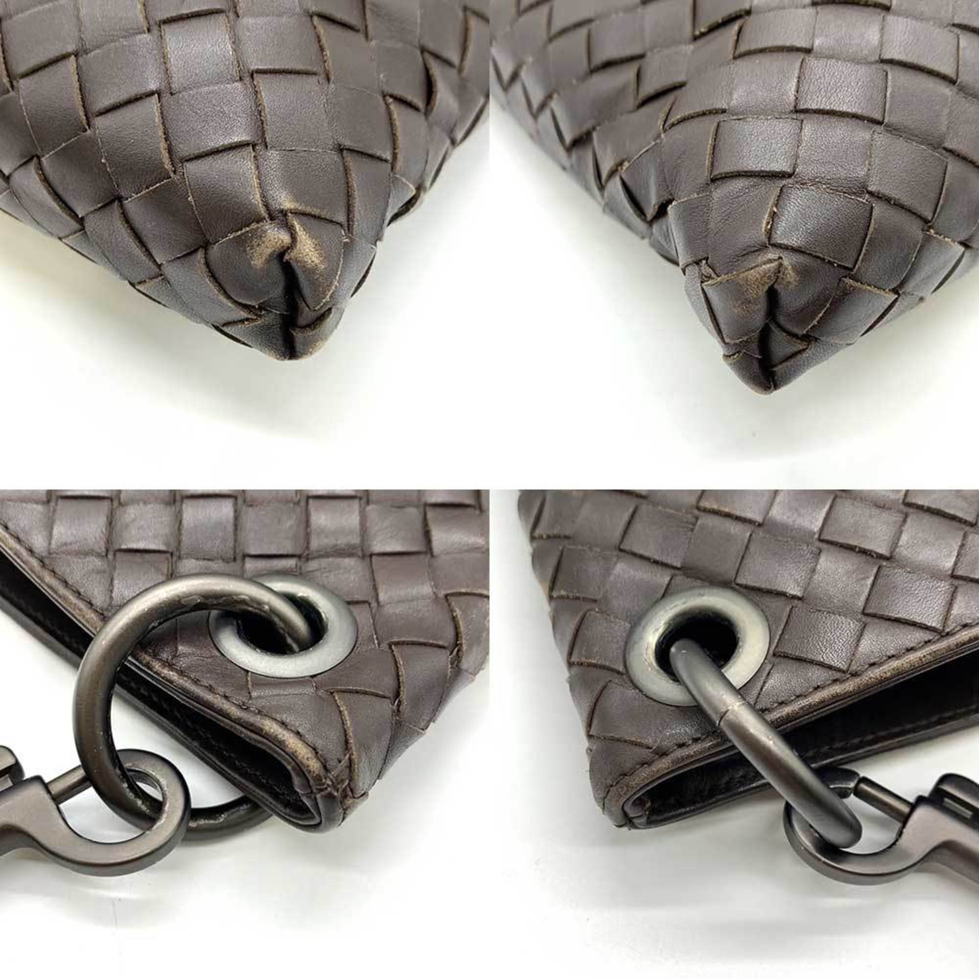 Bottega Veneta Brown Intrecciato Shoulder Bag